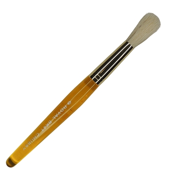 BK41 - Royal & Langnickel Big Kid's Choice Toddler Chubby Yellow Round Natural Bristle Brush