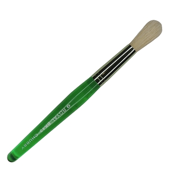 BK43 - Royal & Langnickel Big Kid's Choice Toddler Chubby Green Round Natural Bristle Brush