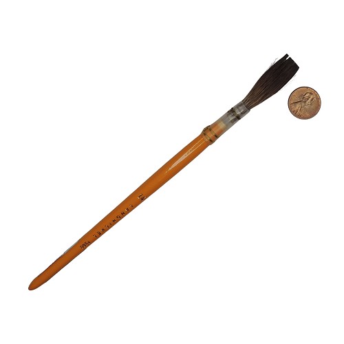 L1300-14 Brown Camel Hair Handled Quill Sign Painting Brush 