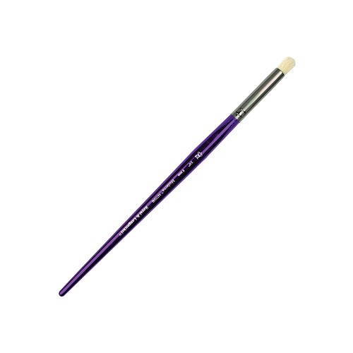 M77DR-1/4" Royal Moderna Natural White Bristle Domed Round Brush Size 1/4" 