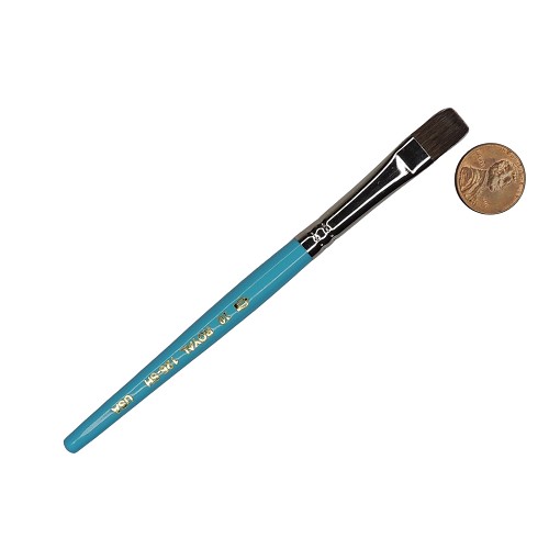 R125-SH-10 Royal Short Handle Shader Sable Natural Hair Artist Paint Brush 