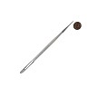 R2595-5/0 Royal Aqualon Liner Artist Paint Brush Next to Coin to Compare Brush Sizes 
