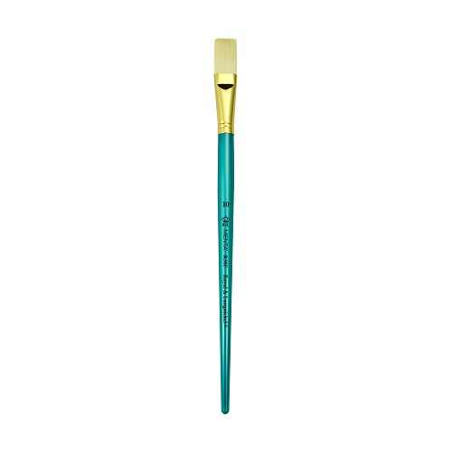R38F-10 Royal Synthetic Bristle Flat Brush Shape for Oil Painting 