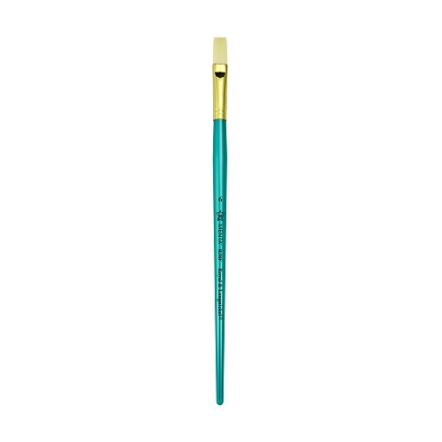 R38F-6 Royal Synthetic Bristle Flat Brush Shape for Oil Painting 