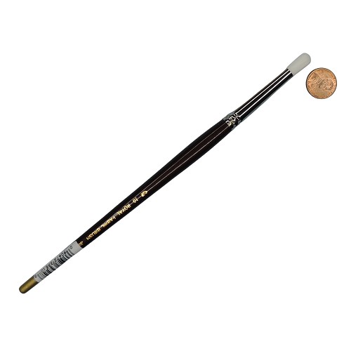 R395-10 Royal White Taklon Fabric Dye Round Scrubber Artist Paint Brush 