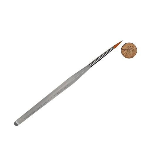 R5250-3 Royal Clear Choice Gold Taklon Ultra Short Handle Round Artist Paint Brush 