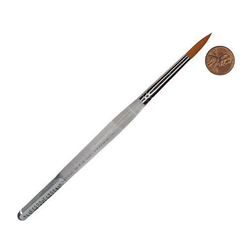 R5250-8 Royal Clear Choice Gold Taklon Ultra Short Handle Round Artist Paint Brush 