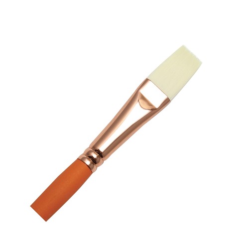 R7500F-10 Royal Vienna Synthetic White Bristle Long Handle Flat Brush 