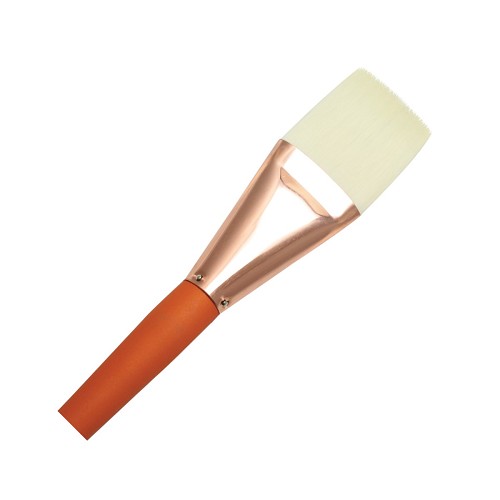 R7500F-20 Royal Vienna Synthetic White Bristle Long Handle Flat Brush 