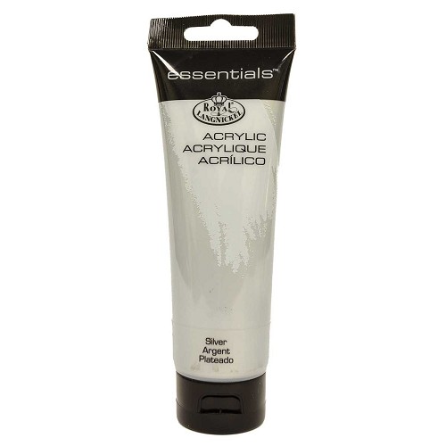 RAA-140 Royal Essential 120 ml Silver Artist Acrylic Paint 
