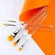 RAQUA-202 Royal Aqualon Flat Wisp Artist Paint Brush Set 
