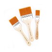 RART-140 Royal 3 Piece Gold Taklon Large Area Brush Set 