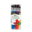 RCAN-2 Royal 144 Piece Natural Hair Canister of Small Flat Brushes 