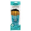 RCC 418 Black Taklon Crafters Choice Variety Brush Set 