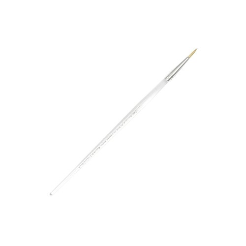 Royal CL325-1 Clear Choice Natural White Bristle Round Standard Handle Brush 