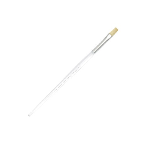 Royal CL425-6 Clear Choice Natural White Bristle Flat Standard Handle Brush 
