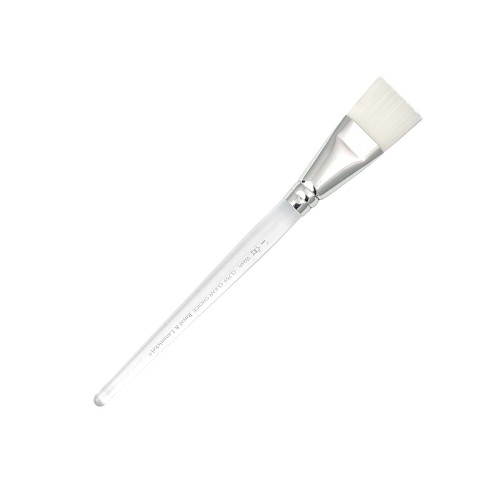 Royal CL759-1 Inch Clear Choice White Taklon Wash Standard Handle Brush 