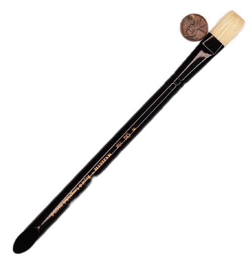 R4425-8 ROYAL MAJESTIC  SHORT HANDLE LONG BRISTLE FLAT CHUNGKING DRYBRUSH SIZE 8 25% to 60% Discount 