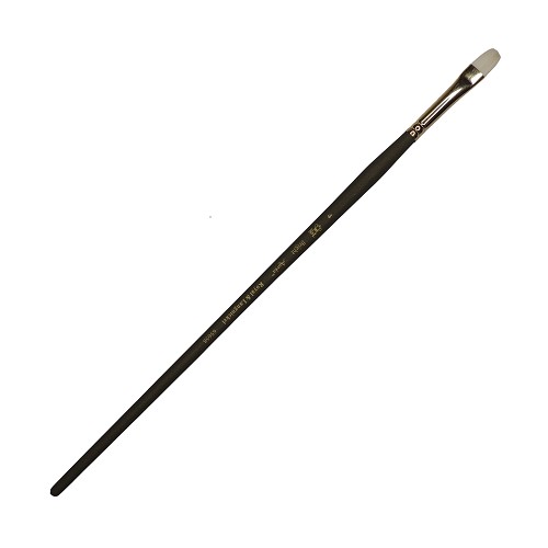 R6565B-4 Royal Aurea White Synthetic/Natural Bristle Long Handle Bright Artist Brush 