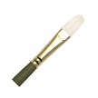 R6565T-8 Royal Aurea Synthetic and Natural White Bristle Long Handle Filbert Brush 