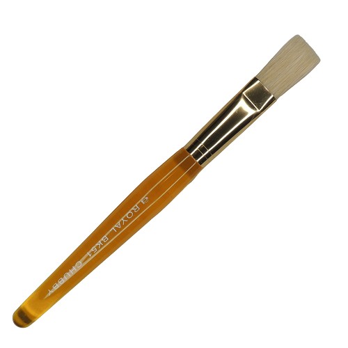 BK51 Royal Brush Toddler Yellow Flat Bristle Brush 