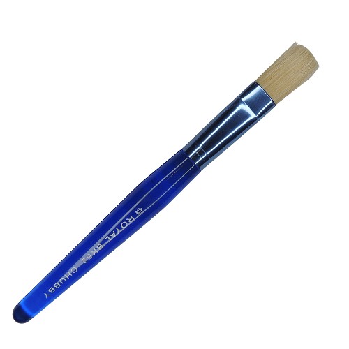 BK52 Royal Brush Toddler Blue Flat Bristle Brush 