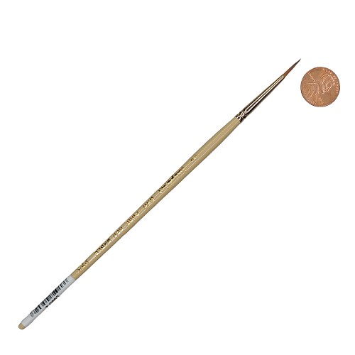 LANGNICKEL WATER COLOR BRUSH L650-2 PURE RED SABLE  SHORT HANDLE ROUND BRUSH 