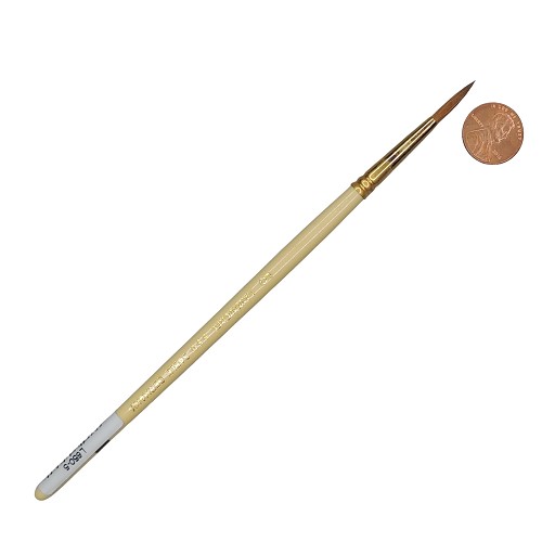LANGNICKEL WATER COLOR BRUSH L650-5 PURE RED SABLE  SHORT HANDLE ROUND BRUSH 