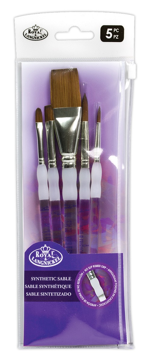 Royal Brush Synthetic Sable Stroke Variety Brush Set 
