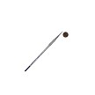 SG75L-10/0 Royal Soft Grip Synthetic Sable Short Liner Artist Paint Brush Next to Coin to Compare Brush Sizes 