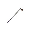 SG75R-10 Royal Soft Grip Synthetic Sable Round Artist Paint Brush Next to Coin to Compare Brush Sizes 