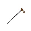 Z73FB-2 Royal Zen Fan All Media Brush Next to Coin to Compare Brush Sizes 