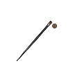 Z73FW-3/8" Royal Zen Flat Wisp All Media Brush Next to Coin to Compare Brush Sizes 