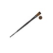 Z73ST-1/2" Royal Zen Single Stroke All Media Brush Next to Coin to Compare Brush Sizes 