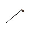 Z73TC-1/4" Royal Zen Filbert Comb All Media Brush Next to Coin to Compare Brush Sizes 